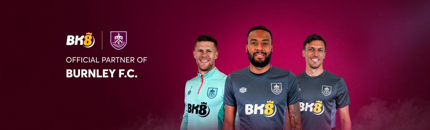 okking và đối tác chính thức Burnley FC